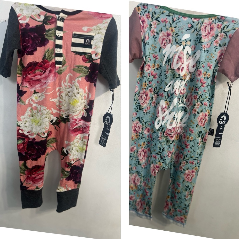 Rags Rompers floral